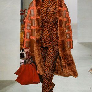 ULLA JOHNSON NWT $3,350 Ellaria Brown Leather P/S